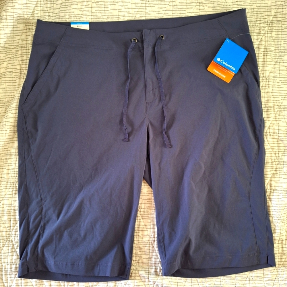 NEW Columbia Shorts Omni-Shade Omni-Shield 18w Plus Size comfortable roomy